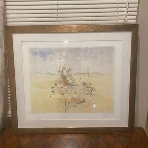 Salvador Dali- Cosmic Horseman, Framed Lithograph